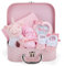 Baby Box Shop - Girl Gift Set, Newborn Essentials, Baby Shower Gifts for Girls, Keepsake Box with Pink Unicorn Rattle, Bib, Booties, Mittens, Hat, Photo Frame & Muslin Cloth - Premium Baby Hamper