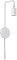 Paulmann Wandleuchte Calvani, E27, max 40 W, 230 V, Metall, Weiß, Wandlampe