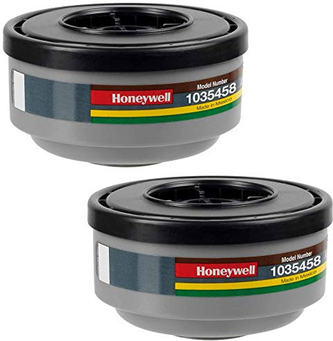 1 Paar Honeywell Filter N-Serie ABEK1 - anorganische/saure Gase, Bajonettanschluss, für Valuair, Premier, Optifit, MXPF, N5400 Masken - 1 Paar