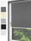 Home-Vision® Verdunkelungsrollo Klemmfix, ohne Bohren mit Klämmträgern, Fensterrollo, Seitenzugrollo, Verdunklungsrollo, Lichtundurchlässig Thermorollo (Graphit, B115cm x H220cm)