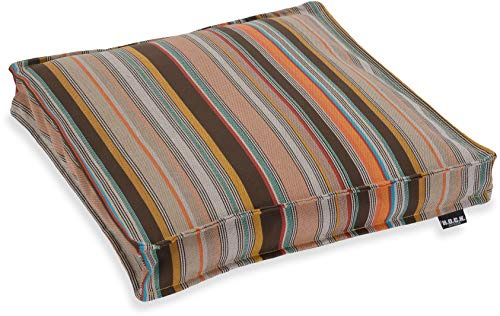 H.O.C.K. Yucatan Outdoor Sitzkissen CLOU Stuhlkissen für den Garten, wasserabweisend/lichtecht (6-7) (40x40x5cm, Braun)