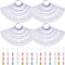 600 Plastique Ongles Presentoir Vernis à ongle nuancier Cartes de Couleur Nail Art Tips couleur Faux Ongles pour conception d'ongles de salon d'art