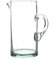 Nicola Spring Jebel Recycled Glass Jug - 1L - Clear - Sustainable Hand-Blown Moroccan Glass Pitcher Carafe for Water, Juices, Cocktails, Home, Bar, Eco-Friendly Gift