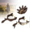 SALUTUYA West Cowboy Spurs Style 2PCS Elegante kohlenstoffarme Stahlsporen für den Pferdesport verbessern die Beinempfindlichkeit des Pferdes