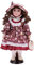 30cm Muñeca de Vintage Girl Floral de
