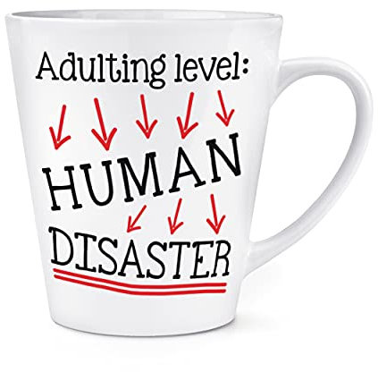Latte-Tasse für Erwachsene, menschliche Katastrophe, 340 ml