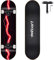 Skateboard Blitz, 31 x 8 Zoll,8-lagiges Ahornbrett, An beiden Enden symmetrisch geneigt,Geeignet für Jungen, Mädchen, Jugendliche, Straße, Erwachsene, Anfänger-red