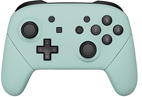 eXtremeRate Carcasa Agarre para Nintendo Switch Pro Funda Delantera Trasera Asa Shell de Tacto Suave Grip de Reemplazo para Nintendo Switch Pro Control-No Incluye el Mando(Cian)
