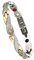 WDYY Elegantes Magnetfeldtherapie Fit Plus Armband, Abnehmen Gewichtsverlust Anti-Ermüdungs-Magnetarmband für Männer Frauen (Silver+gold)