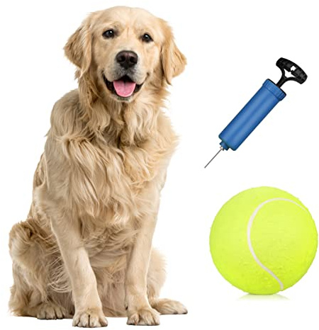 Lixada 9.5 Oversize Giant Tennis Ball for Children Adult Pet Fun (Shipped Deflated)