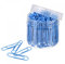sourcing map Büroklammern, mittlere Größe, 5,1 cm, Vinylbeschichtung, um Reißen von Seiten zu verhindern, mit Box für Organisation, Büro, Zuhause, Blau, 100 Stück