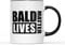 SmartyPants Bald Lives Matter Mug - Funny Joke Novelty Mens Man Gifts Presents Baldi Birthday Christmas Xmas Grandad Grandpa Dad Uncle Office Ceramic Tea Coffee Cup (Black Handle Prime)