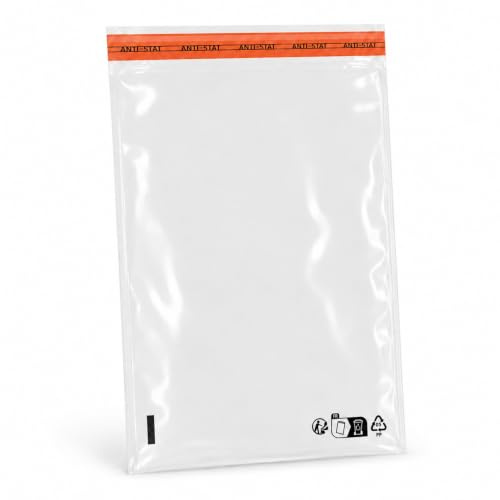 PACKY - Sachet Cellophane Transparent 27x38 Cm - 100 Pièces - Sachet Transparent Adhésif