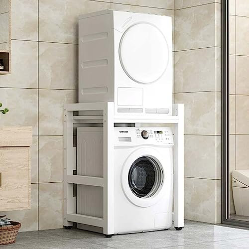 Fowenert Lagerregal über der Waschmaschine, Waschmaschinenregal Tragfähigkeit 300 kg, Trommel Waschmaschine Regal für Badezimmer Küche Balkon Waschküche