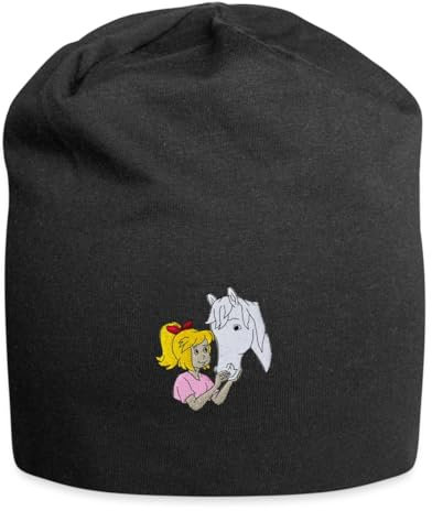 Spreadshirt Bibi & Tina Bibi und Sabrina Stick Jersey-Beanie, One Size, Schwarz