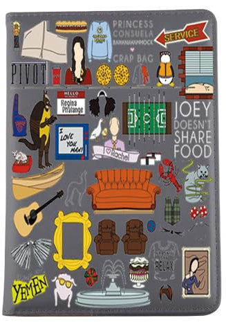 VAMSII TV Notebook Merchandise TV Show Leather Notebook for Fans Gifts A5 Notebook (Black)