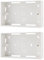 rhinocables Ethernet Back Box for Faceplate, Fits Wall Plate for Ethernet Cable Networking Sockets Surface Mount Box (2 PACK, 32mm)
