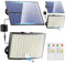 Lampada Solare da Esterno[268LED/ 5Modes/ 7M]Faro Led Esterno con Pannello Solare, Telecomando Luce Solare Led Esterno,IP65 Faretti Solari a Led da Esterno Luci Solari Esterno Garage Giardino[2 Pezzi]