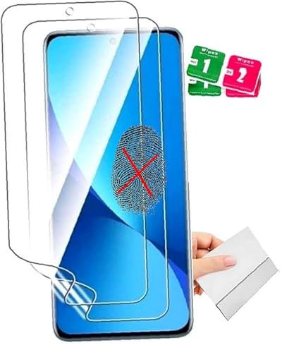 2 Film Protector de Pantalla Transparente de hidrogel Compatible con Redmi Note 7