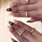 Kabwea Lot de 24 faux ongles à presser en forme d'amande moyenne