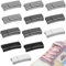 HavaCue 12 Stück Schnürsenkel Magnet 4 Farben Schnürsenkel Schnellverschluss Erwachsener Schnürsenkel Verschluss Schnellverschluss Schnürsenkel für Sneaker Freizeitschuhe (Quadrat)