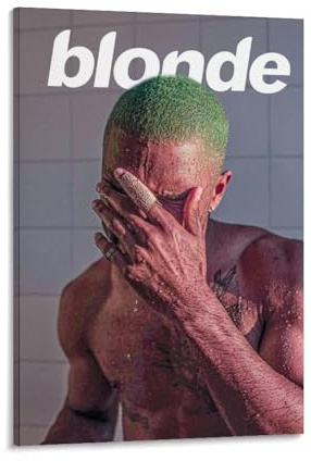 GYBDNS Frank Ocean BlondeArt Album, Leinwandgemälde, Wandkunst-Deco, Hip-Hop-Musikalbum, Ölgemälde, Deko-Leinwand, 20 x 30 cm, Rahmenstil-5