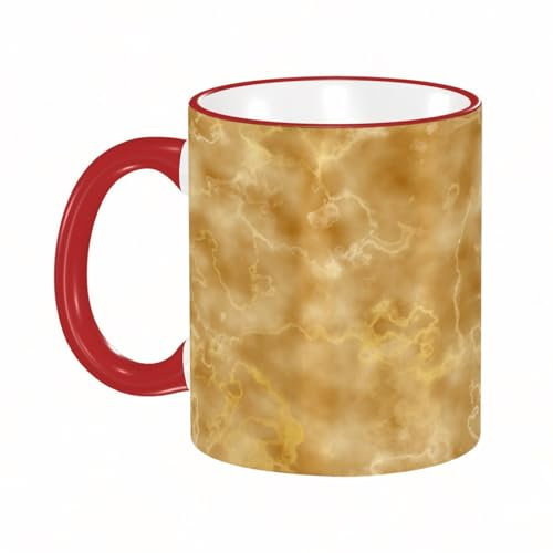 KDWJS Mug porcelaine fine Mug Tasses de 11 oz 330ml pour collègue,amis,frères et soeurs imprimer Tasse de café exquis CadeauMarbre, Granit nuageux, Naturel, Cristal, Formation rocheuse, Motif