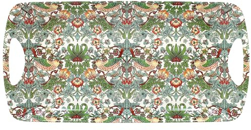 The Leonardo Collection William Morris Strawberry Thief Medium Tray For Serving Dishes | Serving Tray For Kitchen Accessories | Serving Platter For Serving Food & Tea | Designer Trays for Food Serving