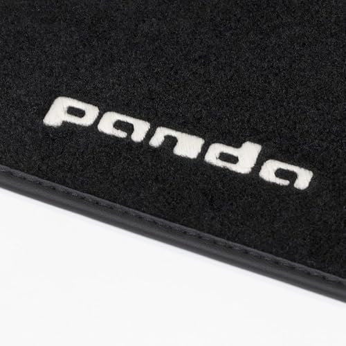 Fußmatten für Fiat Nuova Panda ab 2012, mit 3D-Logo, 1 Sicherheits-Pin, hohe Qualität, hergestellt in Italien.