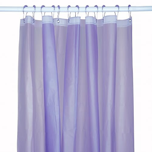 Event Decor Shop Rideau de douche violet 180 x 180 cm – PEVA 93 g/m² résistant imperméable et sans odeur pour baignoire/douche, facile à entretenir, pour maison, hôtel, camping-car, convient aux