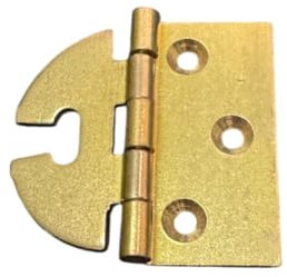 CERNIERA ALI ZANCATE CON ASOLA A LIBRO REGOLABILE | Ottone - DIMENSIONI 40X35MM - PER MOBILI ANTICHI CP07 (2)