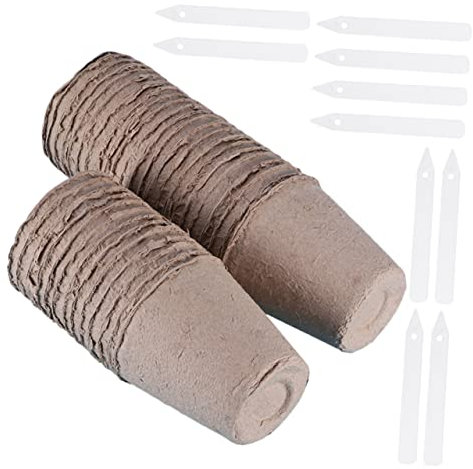 INOOMP 40 Pezzi Coppa di scuola di partenza piante tazza di coltivazione della polpa della serra piantare tazze di polpa coppa per piantine da giardino tazze per piantare plastica