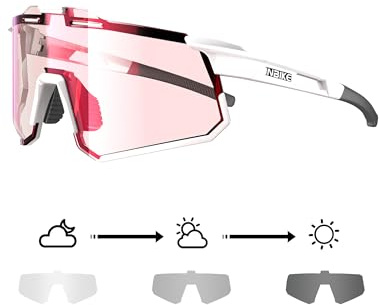 INBIKE Fahrradbrille Photochromatische Selbsttönend Sonnenbrille Brille für Fahrradfahren Motorrad Ski Snowboard