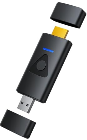 Yinker HDMI USB Dongle Miracast Adapter HDMI für iOS, MacOS, Android USB für Windows-Hosts Plug&Play 1080P@60HZ 15m drahtlose Übertragung Nicht für USB-Bildschirme