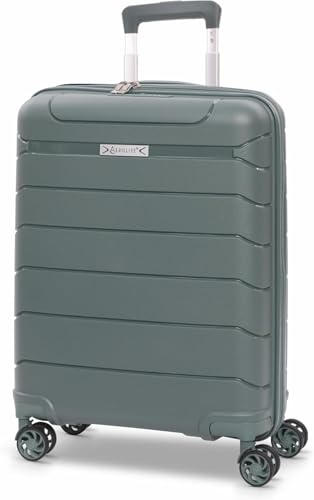 Aerolite Erweiterbar 55x40x20cm auf 55x40x23 cm Lufthansa Eurowings Condor Wizz Air Priorität und mehr Maximale Größe, Leichtes Hartschale Handgepäck Koffer 55x40x20 55x40x23 mit 4 Rädern