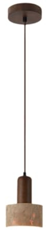 Sefdrert Modern Japanese Wabi Sabi Yellow Travertine 3-Color Dimming LED Pendant Light for Bedside and Restaurant Use 110-240V