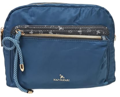 NAJ-OLEARI Borsa Tracolla Donna in Nylon Riciclato, Multitasche, con Cerniera Lampo, Dimensioni 26x18x11 cm, per Lavoro, Viaggio, Tempo Libero Art. 61750