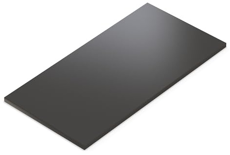 AUPROTEC Tischplatte 28mm Anthrazit 140x70 cm I Spanplatte mit 2mm ABS Kante & PU-Verleimung I melaminharzbeschichtet I robust & wasserabweisend