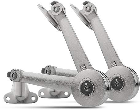 ASelected Pack of 2 Lid Support Safety Hinges for Toy Box Hold 40Lb Lid Stay Lift Up Buffer Hinge for Cabinet Cupboard Wardrobe Toy Box Adjustable Angle 75° 90° 110°