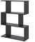 Vicco Raumteiler Levio, stehendes Bücherregal, Schwarz, 70 x 100 cm