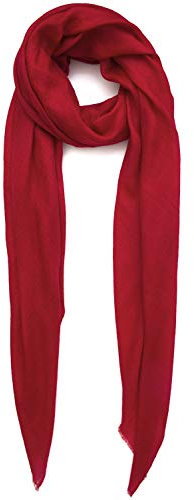 100% Kaschmir Hergestellt in Kashmir (Geschenkbox) Superfeiner Kaschmirschal Extrem weicher großer Schal Frauen Männer Pashmina Herbst Winter Pur Rot