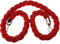 1.5M Twisted Red Queue Barrier Rope Divider Crowd Control Stanchion Barrier Rope with Hook