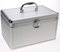 SAFE 215 CD Aufbewahrungssystem | ALU Koffer zur dvd Aufbewahrung | Hängeregister Box Abschließbar | Inkl. 200 Hängeregistern | Abmessungen: 300 x 190 x 180 mm
