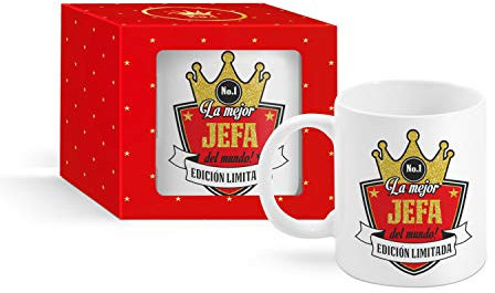 Framan Taza La Mejor JEFA del Mundo! No.1 Edición Limitada