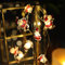 LED Lichterkette Batterie Warmweiss, Weihnachts Lichterkette für Flasche Lichterkette Weihnachten Weihnachtsbeleuchtung Warmweiß, Weihnachtsbaum Lichterkette Kabellos Tannenbaum, Ohne Kabel 6m