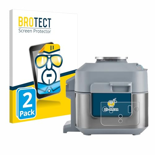 BROTECT 2 Stück Schutzfolie für Ninja Speedi Rapid Cooking System Displayschutz Folie Made in Germany, Ultra-Klar