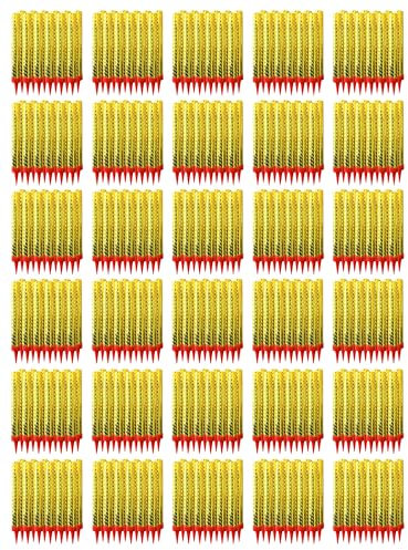 h2i Eissterne | 500 Stück | 60 Sek. Brenndauer | Eisfontäne Sprühkerze Wunderkerze - Highlight für Events Party Hochzeit Geburtstag | Tischfeuerwerk & Deko für Flaschen & Torten | Gold | Kat F1