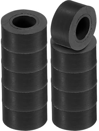 PATIKIL Entretoise en Caoutchouc Polyvalente, Lot De 10, 0,8 OD 0,39 ID 0,4 d'Épaisseur, Rondelle en Néoprène Anti-Vibration et Isolante pour Boulons HVAC et Accessoires De Voiture