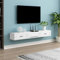UHJKLA An der Wand montierter TV-Schrank mit Schublade, Wandregal, schwebendes Regal, hängender Wandschrank, Set-Top-Box-Router, Multimedia-Konsole, TV-Hint
