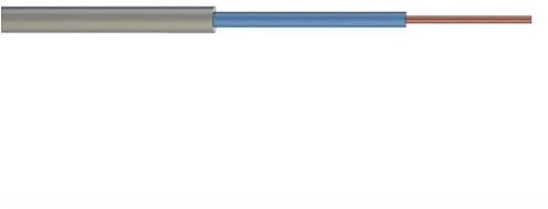 LampStation 6181Y 1.5mm Brown/Blue Grey Single Core PVC Cable - Custom Cut Length (Blue, 5 Metres)